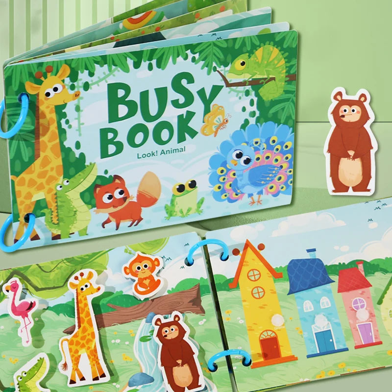 Montessori Baby Busy book Early Learning Education Toy