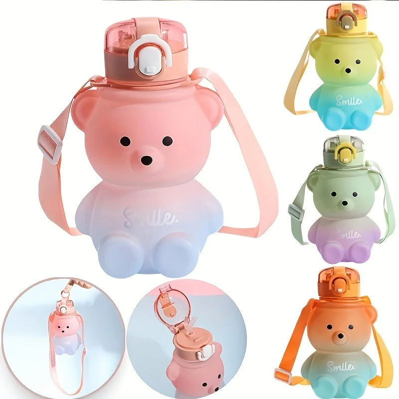 Cute Bear Water Bottle  1pc
