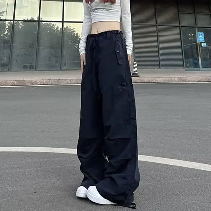 American Retro Street Girl Workwear Pants