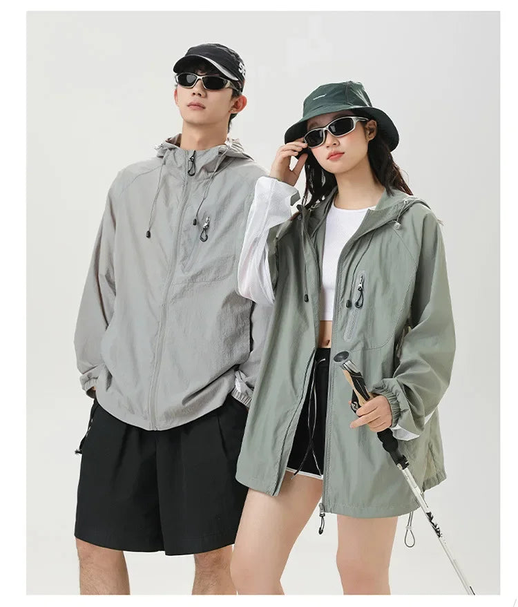 UPF50+ Ice Silk Breathable UV Protection Light Jacket