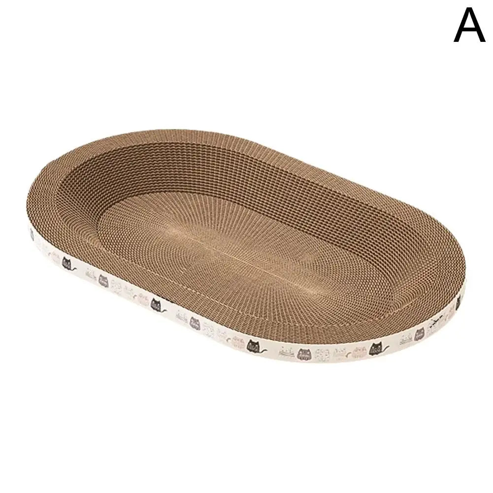 Cat Scratcher Cardboard Round Oval Cat Scratch Pad