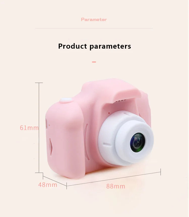 Kids Mini Digital Cameras 1080P HD  SLR Camera +TF Memory Card