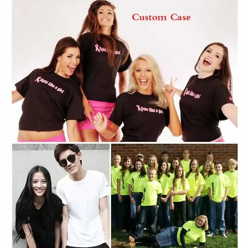 100% Cotton  Customized T-Shirt