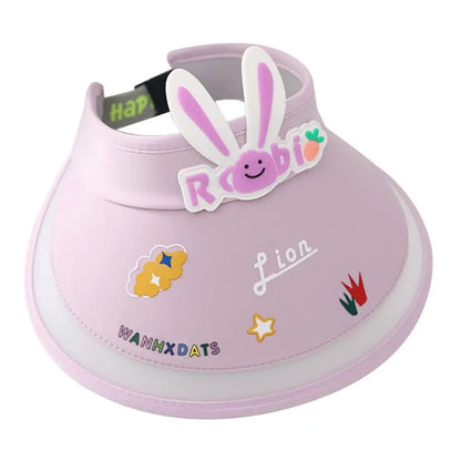 Rabbit Ear Empty Top Fan Hat USB Rechargeable