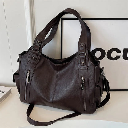 Dual Zipper Handbag