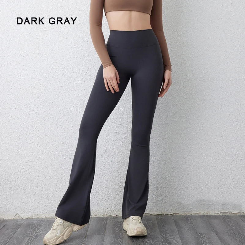Peach flared  yoga pants