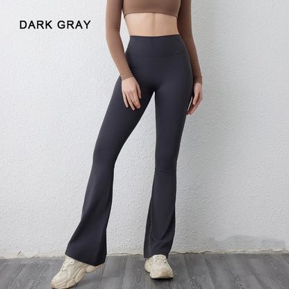 Peach flared  yoga pants