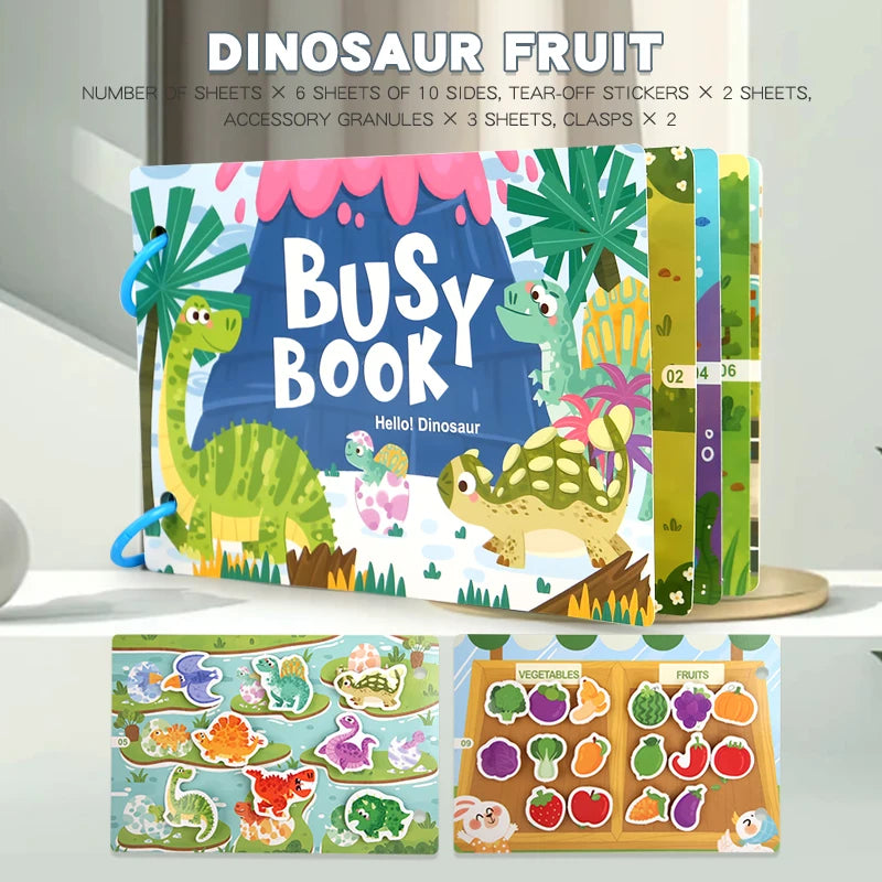 Montessori Baby Busy book Early Learning Education Toy