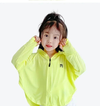 Kids  UV Resistant  Ice Silk Sun Protection Hoodie