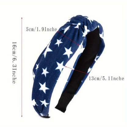 USA Fourth of July Flag Print Headband