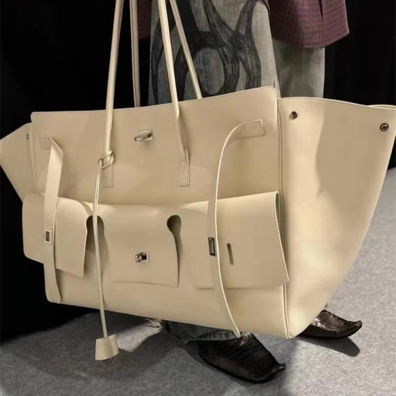 Square Buckle Design Luxury Handbag