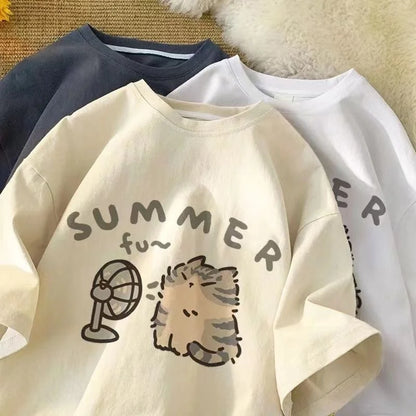 Minimalist Printed Summer T-shirt