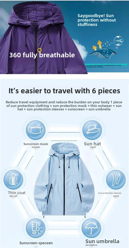 UPF50+ Breathable UV Protection  Jacket