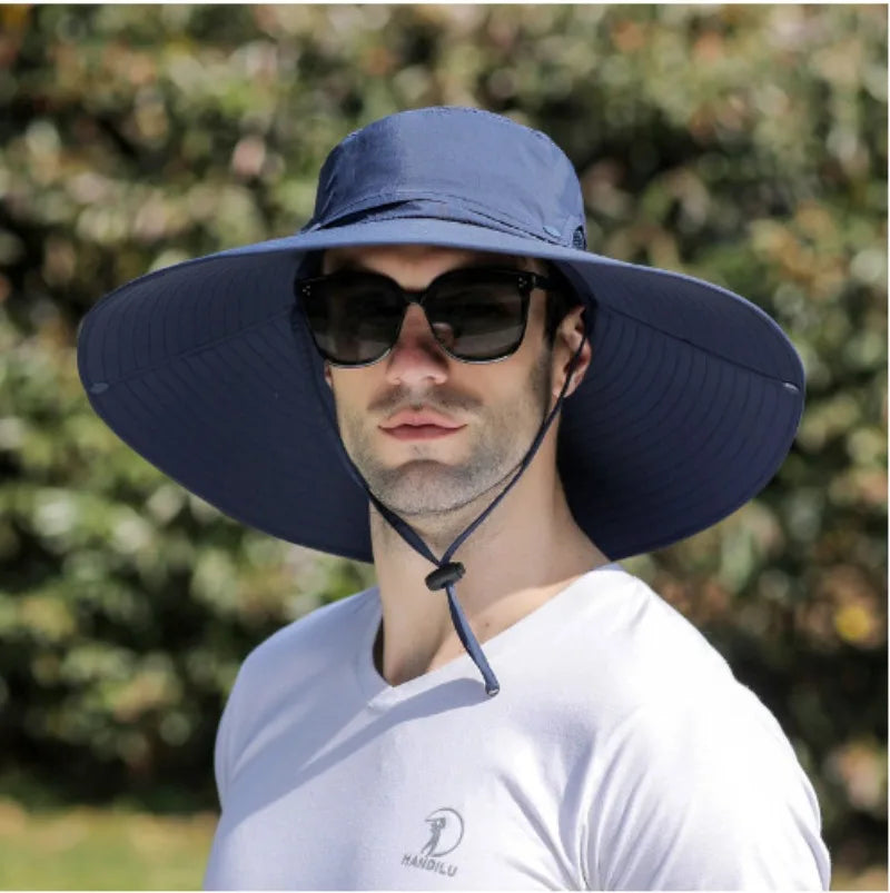 UPF 50+ Wide Brim Solar Fan & Charging Hat