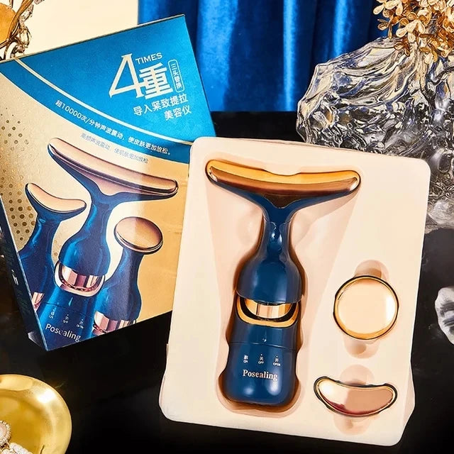 3 In 1  Neck Facial Eye Massager Facial Lifting Face Slimmer EMS Beauty Skin Tightening  Device