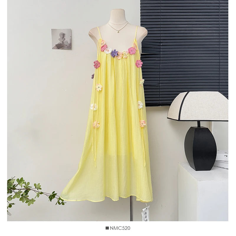 Floral Muse – Casual Korean Beach Dress