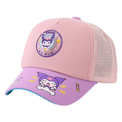 Anime Cartoon Sanrio Kuromi Caps 2-8 Years Kids Mesh Hat