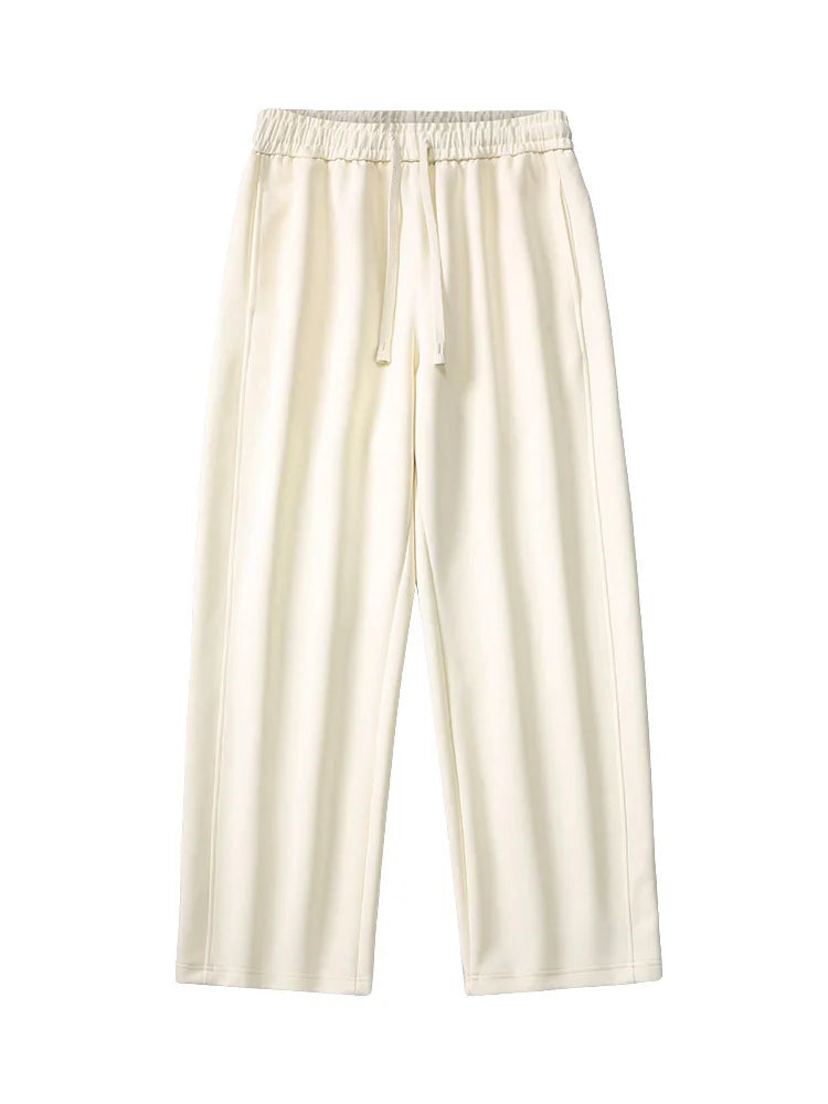 Wide Leg  Cotton Straight Pants