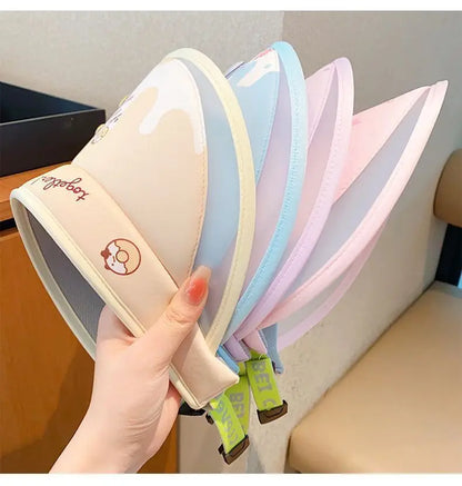 Kuromi Summer Sun Protection kids Hat Hats for Girl Anime