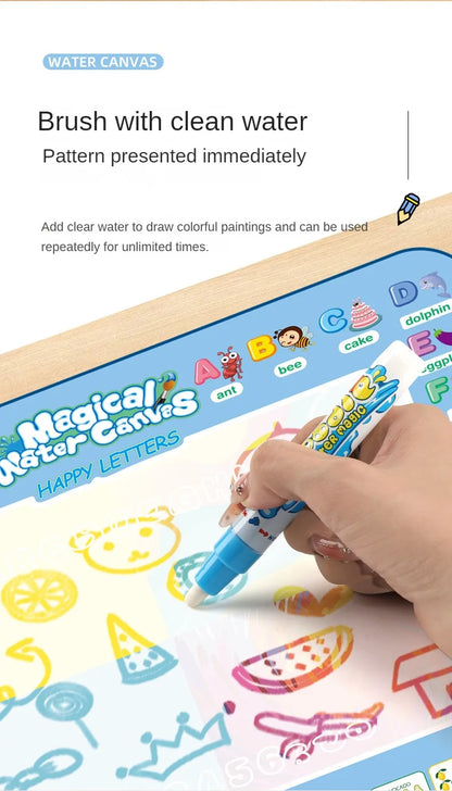 Magic Water Drawing Mat With Reusable Magic Pen Montessori Educational Toys