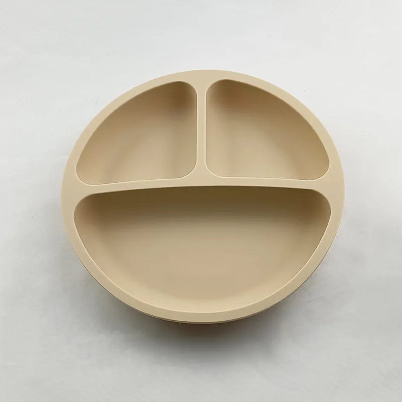 Suction Cartoon Children Dishes Feeding Toddler Training Tableware Retro Kids Smile Face Bowl