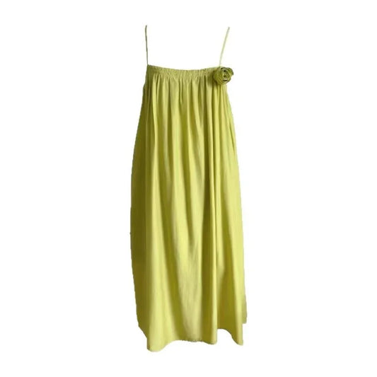 Sleeveless  Slimming Effect Beach Dress