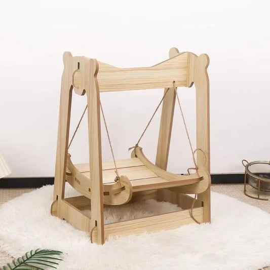 Cat Rocking Chair Removable Washable Anti-rollover