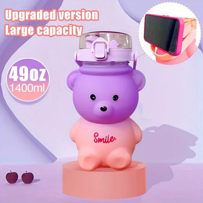 Cute Bear Water Bottle  1pc