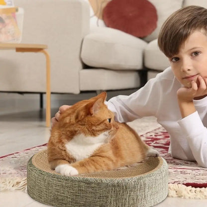 Oval Shaped Sisal  Scratch Pad For Cats