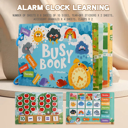 Montessori Baby Busy book Early Learning Education Toy