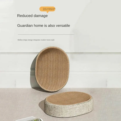 Oval Shaped Sisal  Scratch Pad For Cats