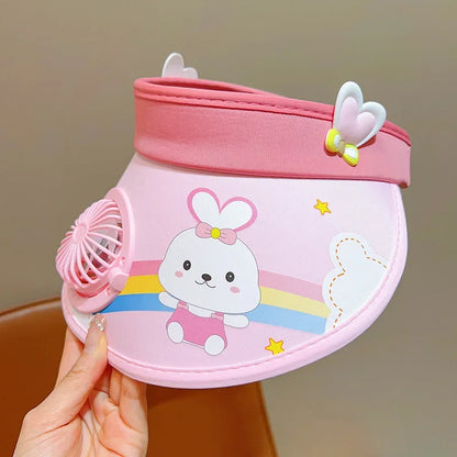 Children's Girls Boys Sun  Protection Fan Hat