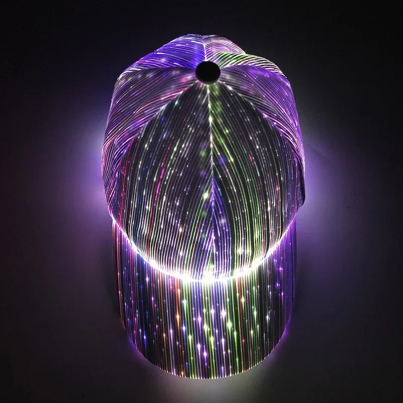 Fiber Optic Glowing  Cap