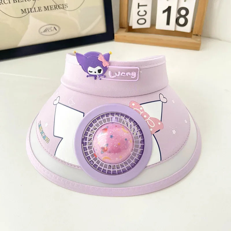 Children's Girls Boys Sun  Protection Fan Hat
