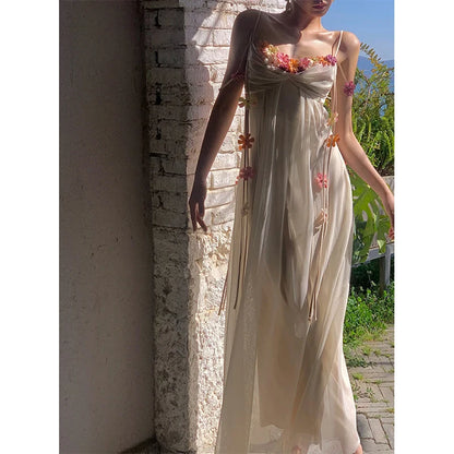 Boho Glow – Elegant Vacation Maxi Dress