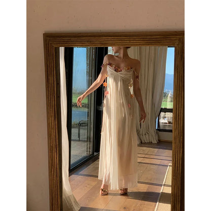 Boho Glow – Elegant Vacation Maxi Dress