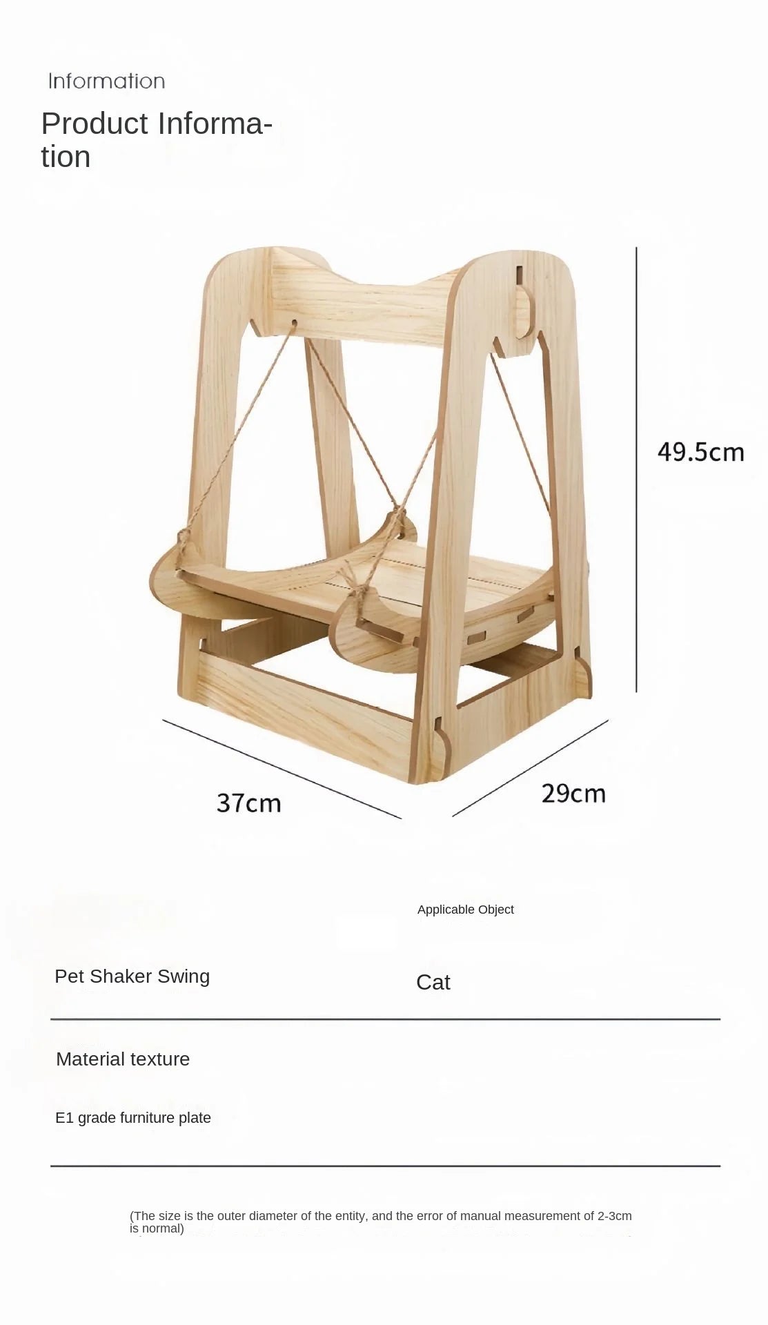 Cat Rocking Chair Removable Washable Anti-rollover