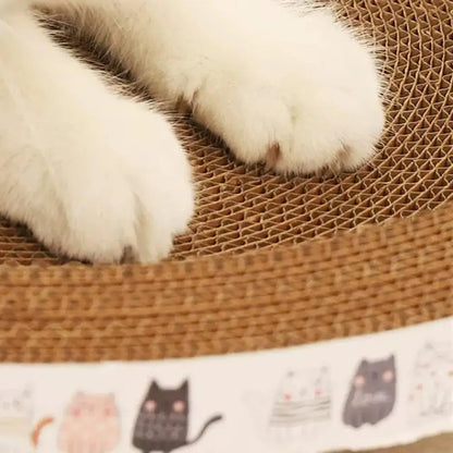 Cat Scratcher Cardboard Round Oval Cat Scratch Pad