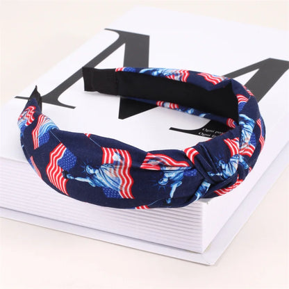 USA Fourth of July Flag Print Headband