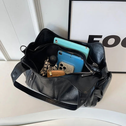 Dual Zipper Handbag