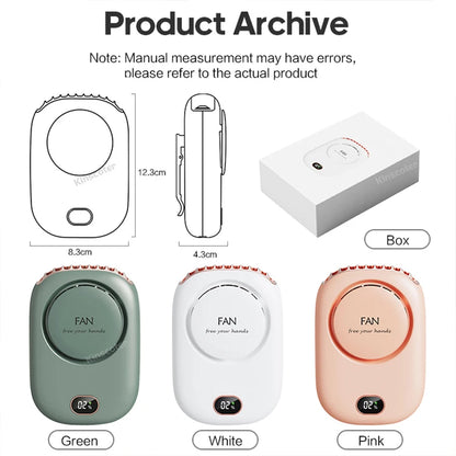 Portable Hanging Neck Mini Cooling Waist Fans