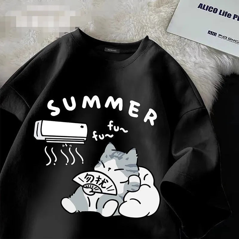 Cute Cat short Sleeve T-shirt
