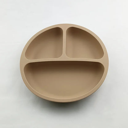 Suction Cartoon Children Dishes Feeding Toddler Training Tableware Retro Kids Smile Face Bowl