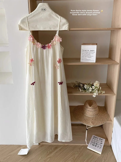 Spring Whisper – Loose Vacation Off-Shoulder Dress