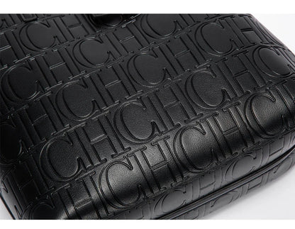 Embossed Leather Handbag