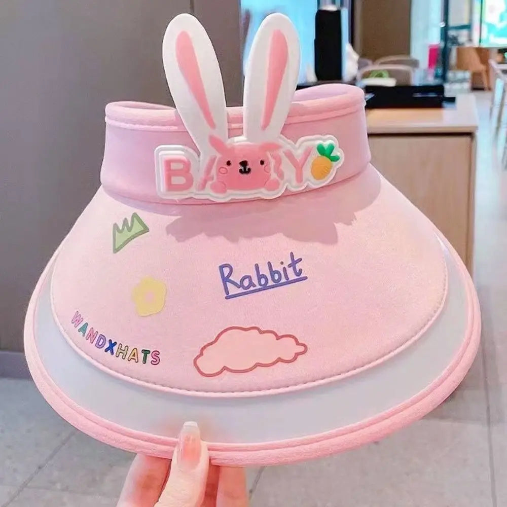 Rabbit Ear Empty Top Fan Hat USB Rechargeable