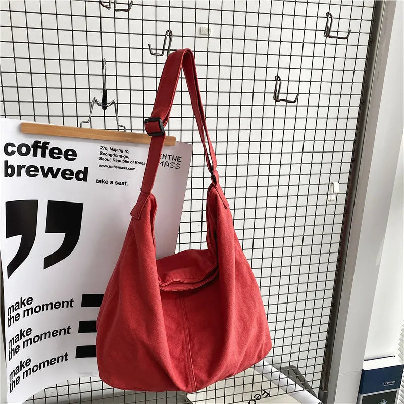 Trendy Canvas School Tote