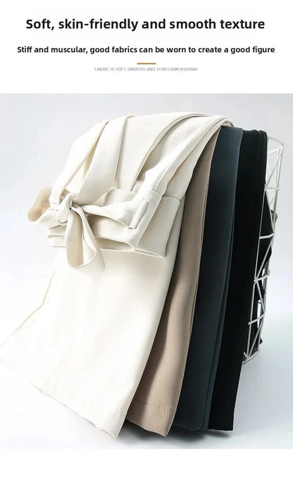 Korean Style Wide Leg Suit Pants