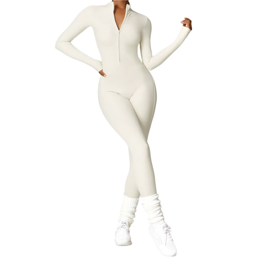 Zipper Yoga Rompers Jumpsuit