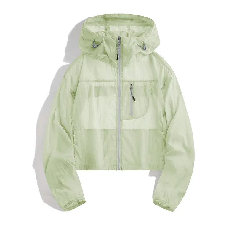 UPF50+  UV Protection Ultra Light Zipper Hoodie